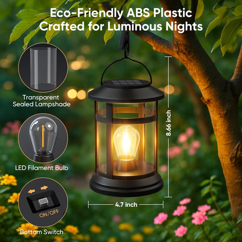 NFEVER IP65 waterproof lantern designed for year-round outdoor use.