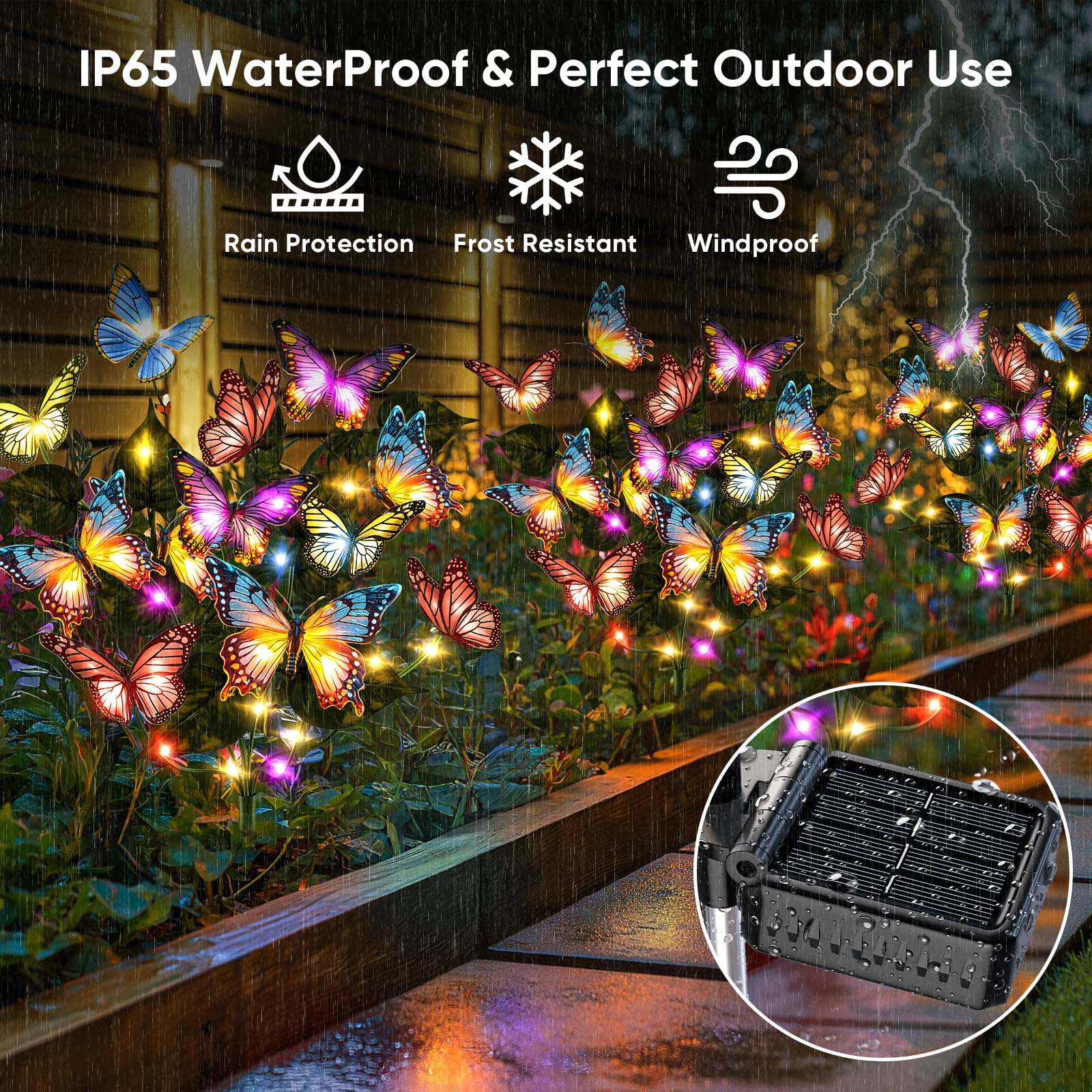NFEVER IP65 waterproof design withstands rain and snow.