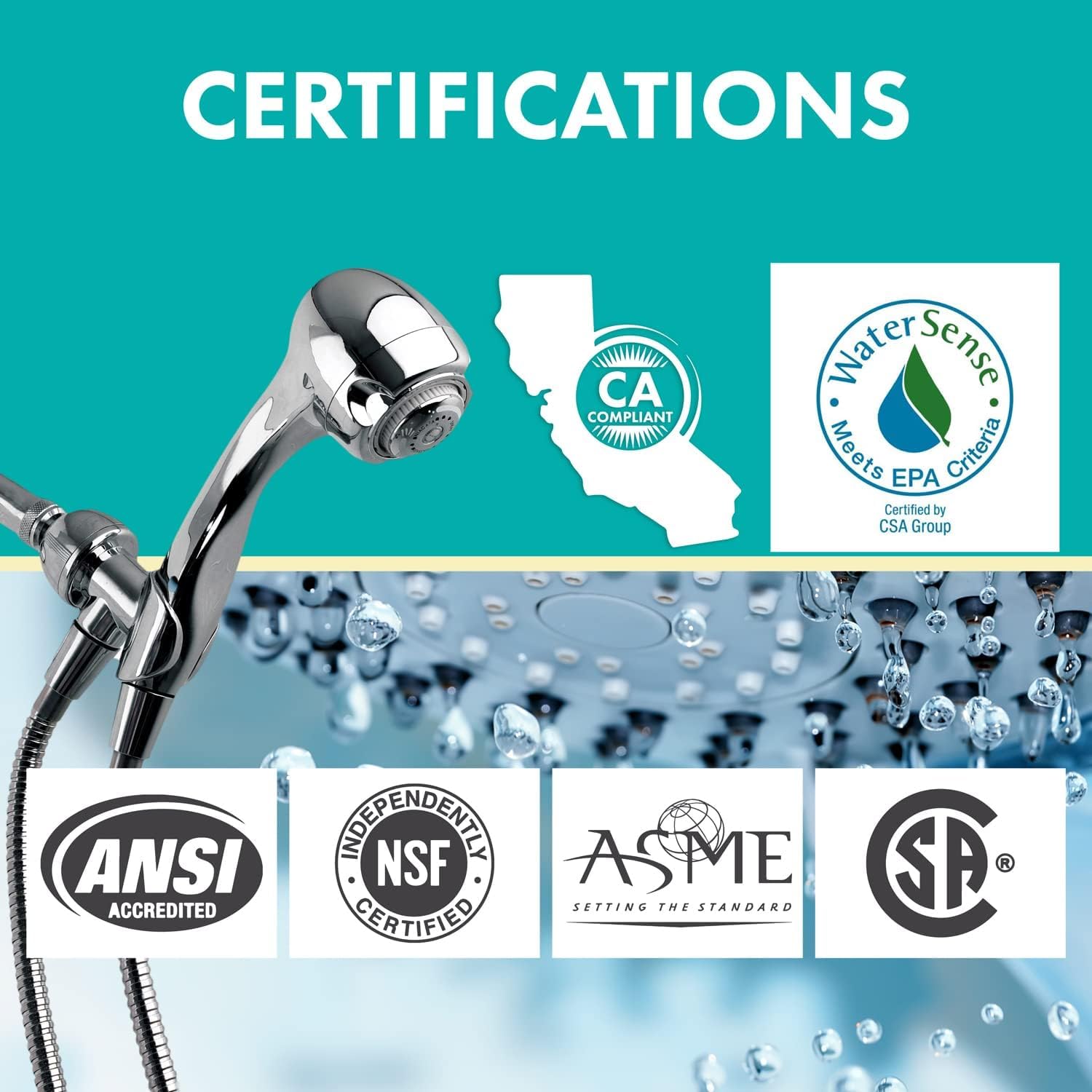 Niagara Earth Spa pressure compensation technology maintains consistent spray across pressures.
