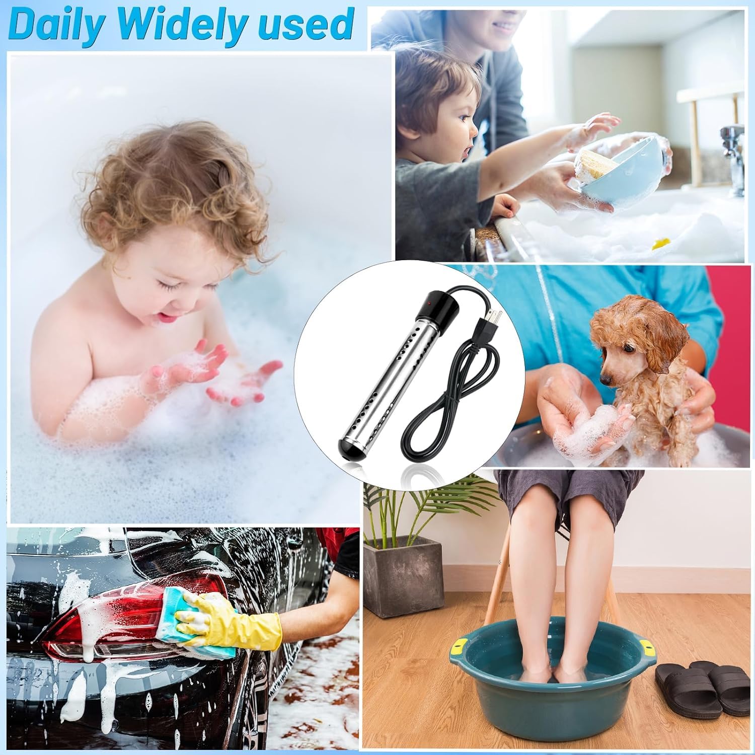 NiaoChao immersion heater portable design ideal for camping trips.