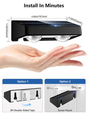 Nibuuecer installation is quick with screw or adhesive mounting.