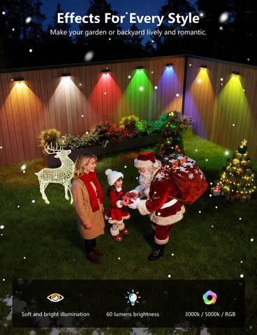 Nibuuecer outdoor ambience lights enhance pathways and garden features.