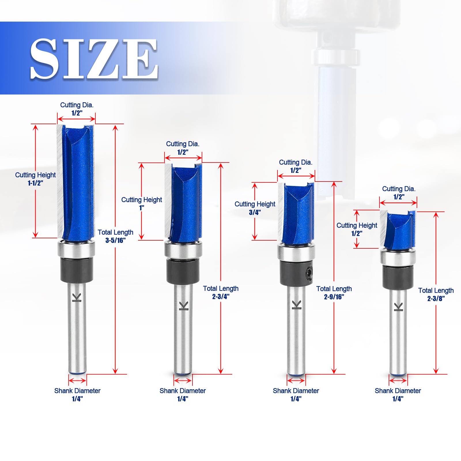 NICAVKIT anti-kickback design enhances safety during flush trimming.