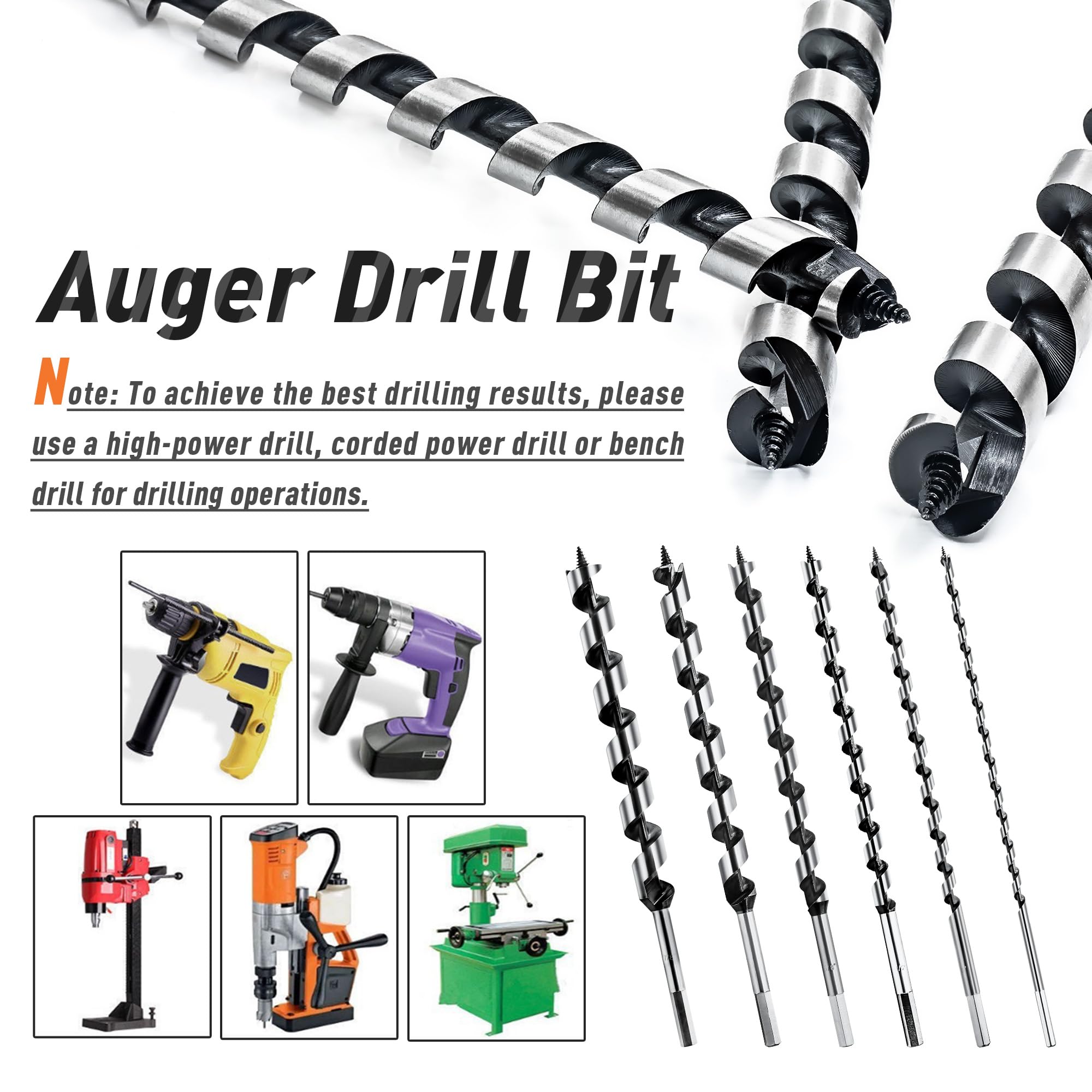 NICAVKIT auger bit ideal for PVC and tree stump tasks.
