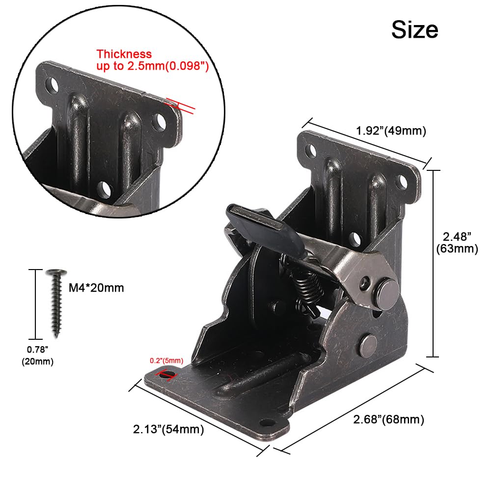 NICAVKIT self-lock hinge design visible on folding bracket