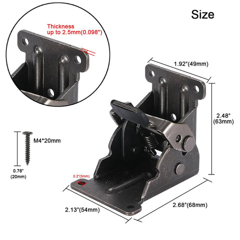 NICAVKIT self-lock hinge design visible on folding bracket