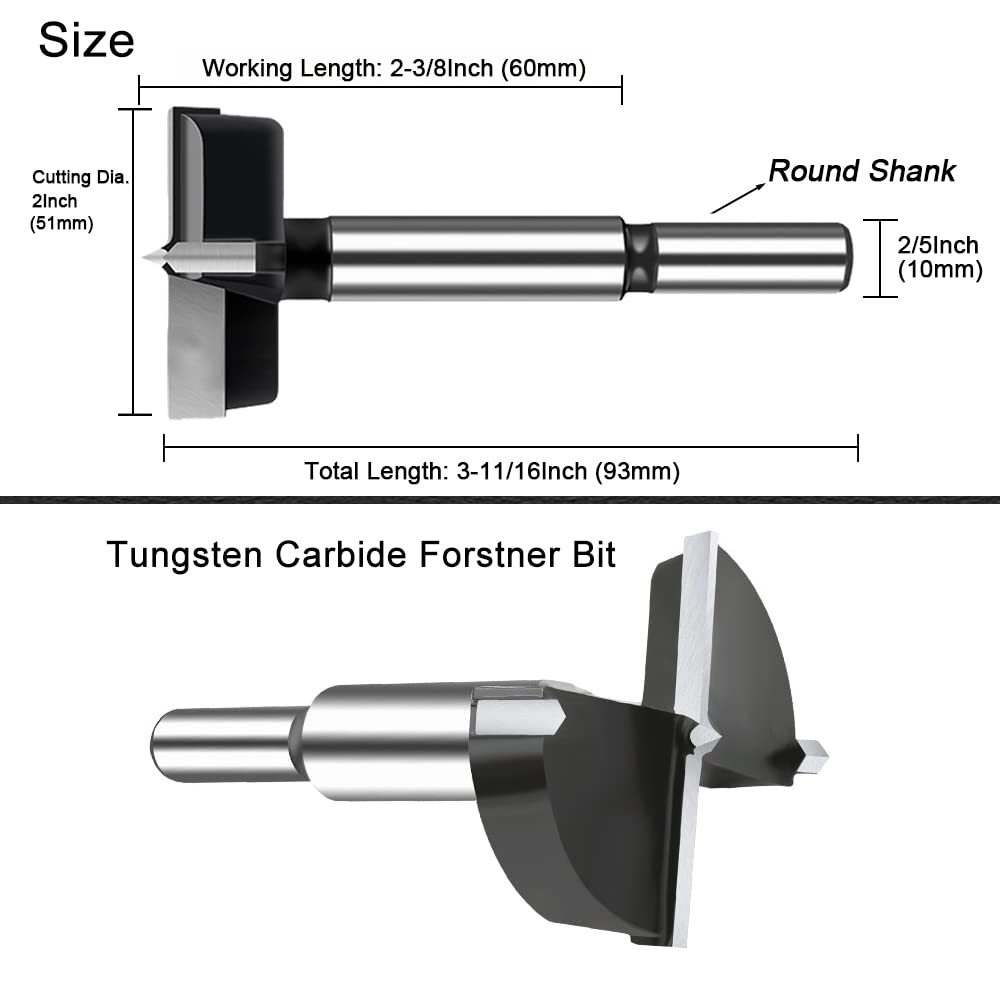 NICAVKIT tungsten carbide cutters forstner bit delivering clean cuts