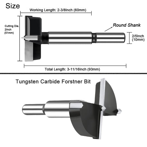NICAVKIT tungsten carbide cutters forstner bit delivering clean cuts