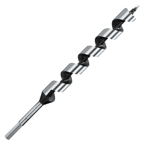 NICAVKIT wood auger bit in action creating clean 1-inch holes.