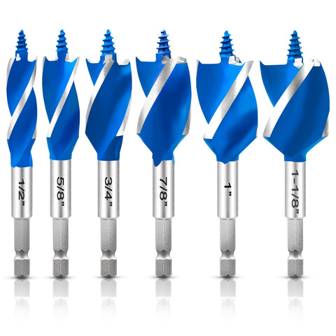 NICAVKIT wood auger bit for 1/2 inch holes delivers clean, fast cuts in softwood