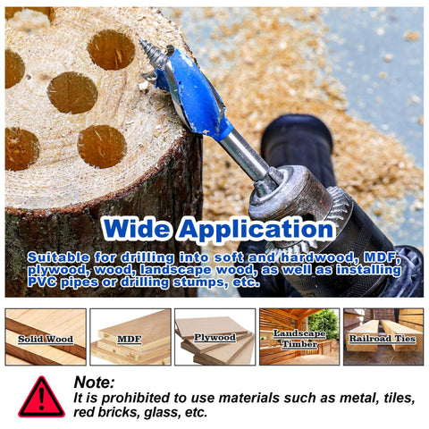 NICAVKIT 1 inch auger bit ensures clean holes in MDF and softwood
