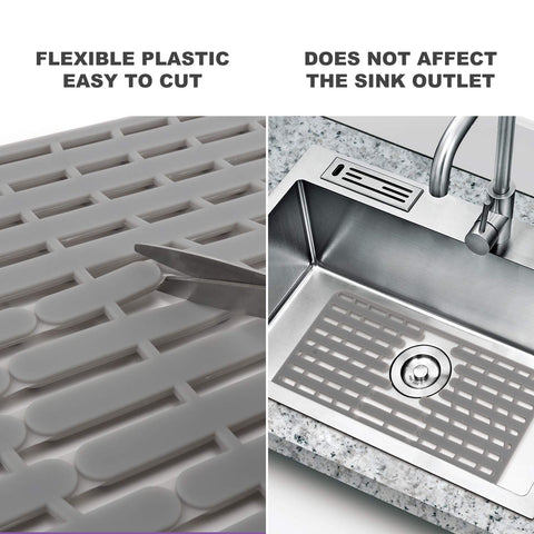 Nice Day dishwasher-safe silicone sink mat for easy cleaning.
