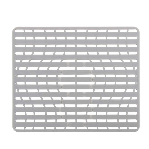 Nice Day silicone sink mat with cushion protects delicate glassware.