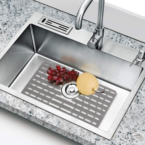 Nice Day 16x13 inch sink mat covers a large sink area.
