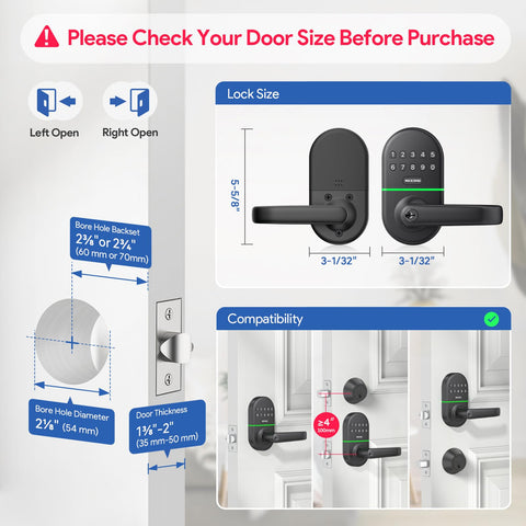 Nice Digi keypad lock supports 20 unique access codes for family and guests.