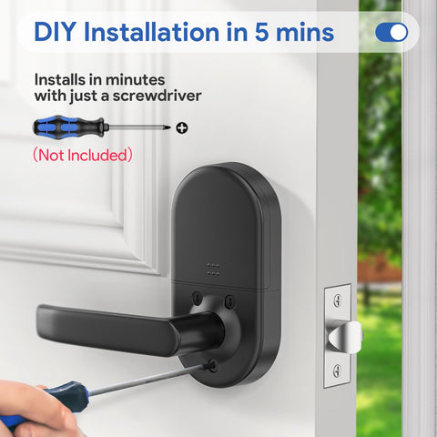 Nice Digi keypad lock includes emergency keys for quick backup access.