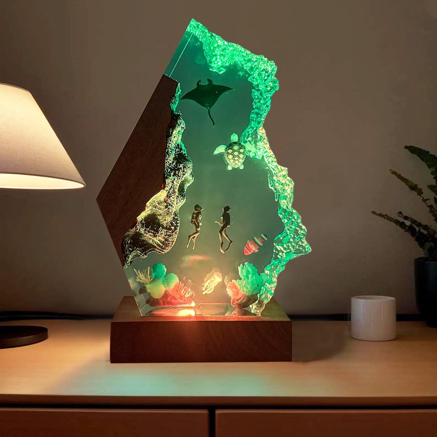 Nice Hera diver lamp brightens your workspace with marine charm.