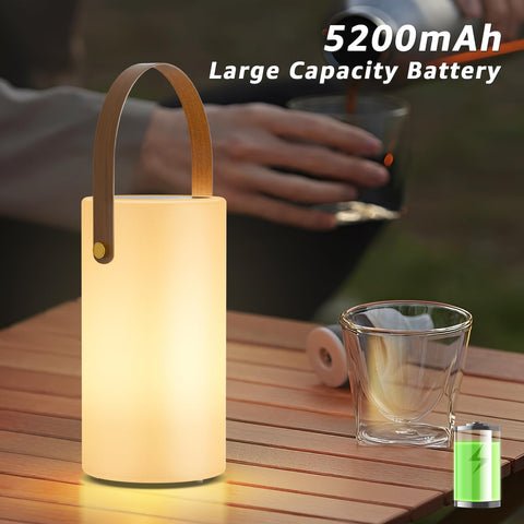 NiceBuy portable lantern with a built-in handle for camping.
