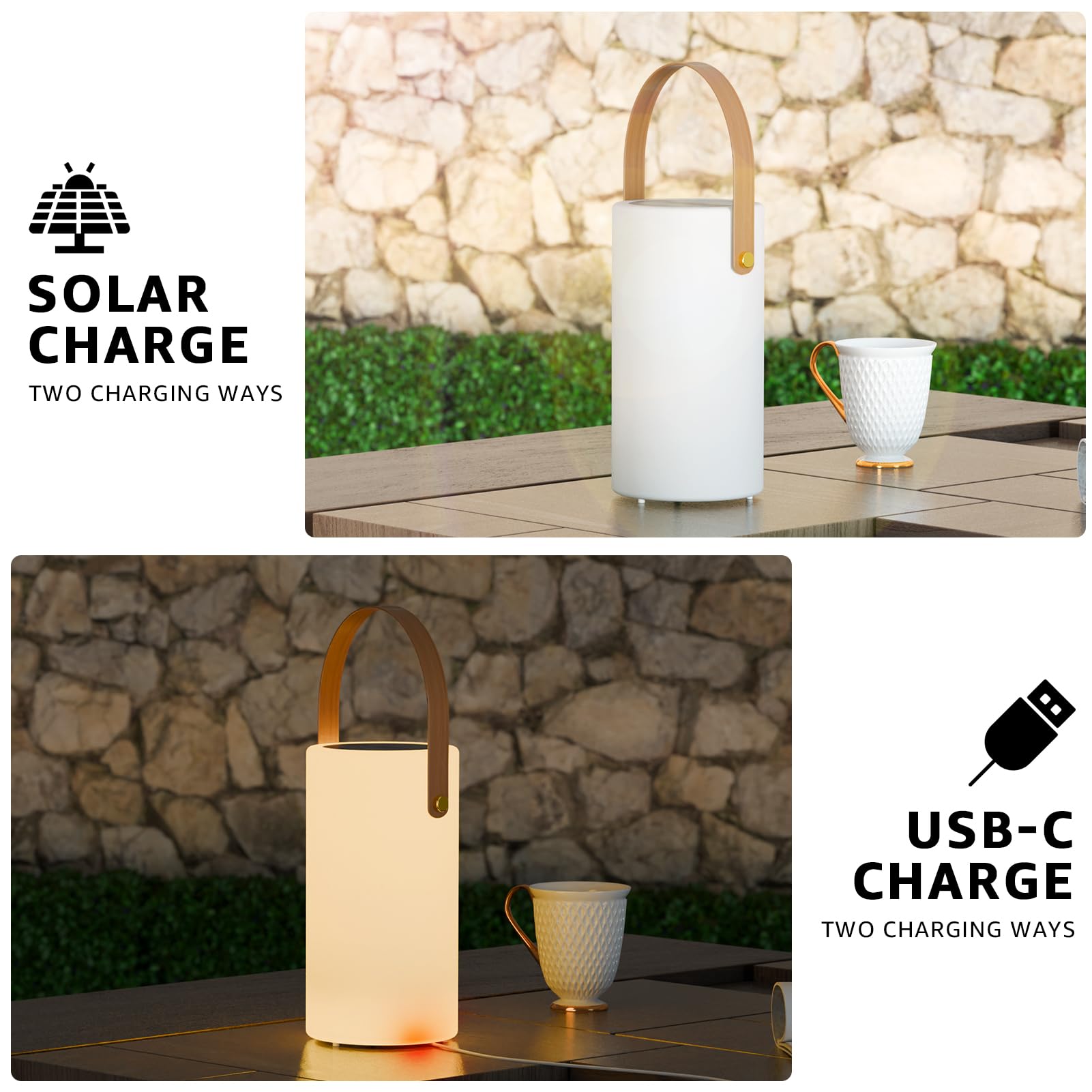 NiceBuy lantern with RGB color mode for festive outdoor lighting.