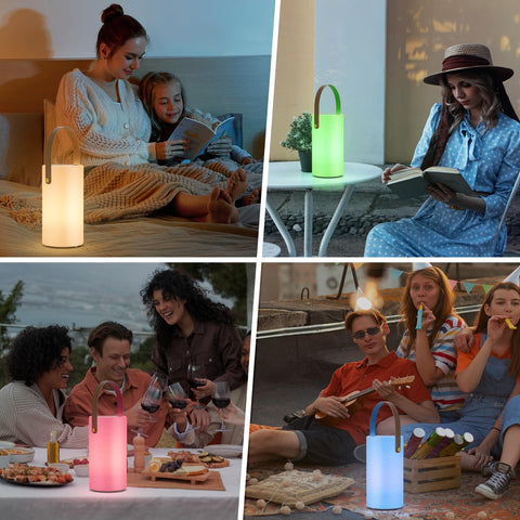 NiceBuy cordless lantern charges via USB for convenient recharging.