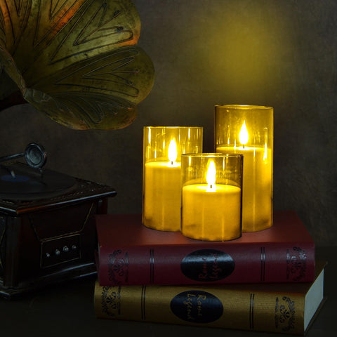NICEME durable acrylic candles resist heat and breakage.