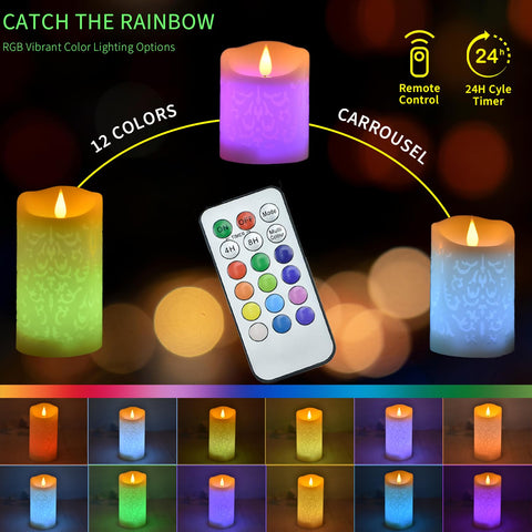 NICEME LED flameless candles with real wax look for safe, elegant ambiance