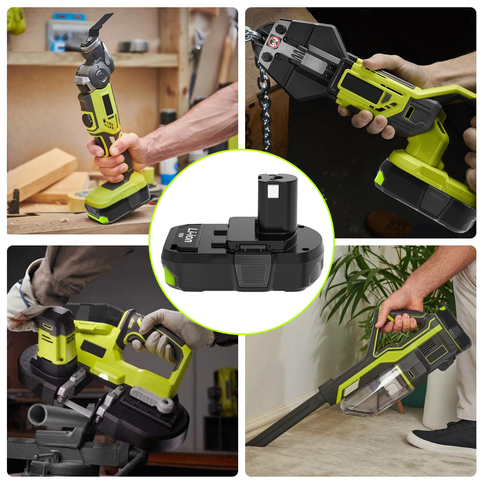 Nicetoro battery LED indicator enables quick power status checks during work.