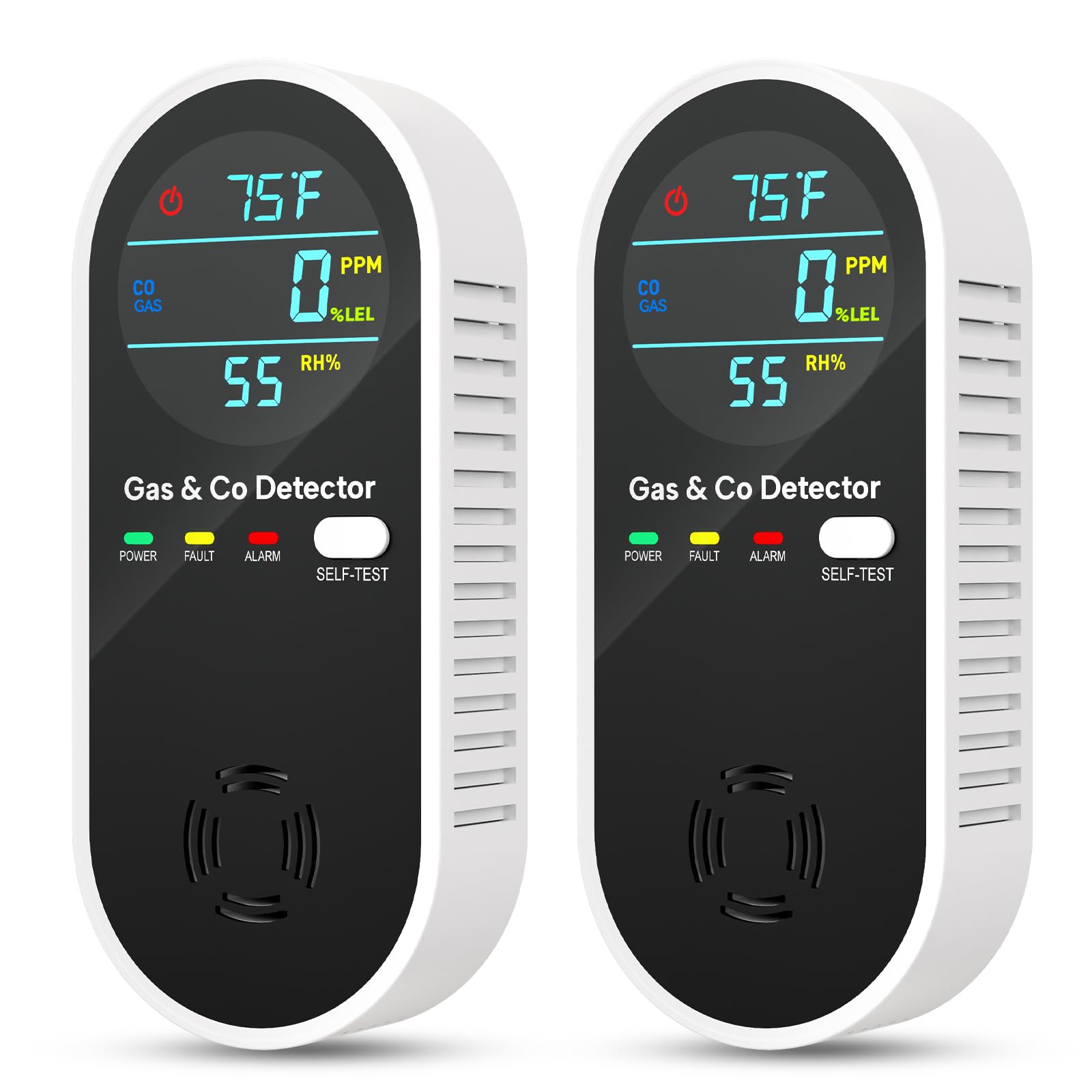 NICGOL 4-in-1 detector front display shows real-time gas levels for quick awareness
