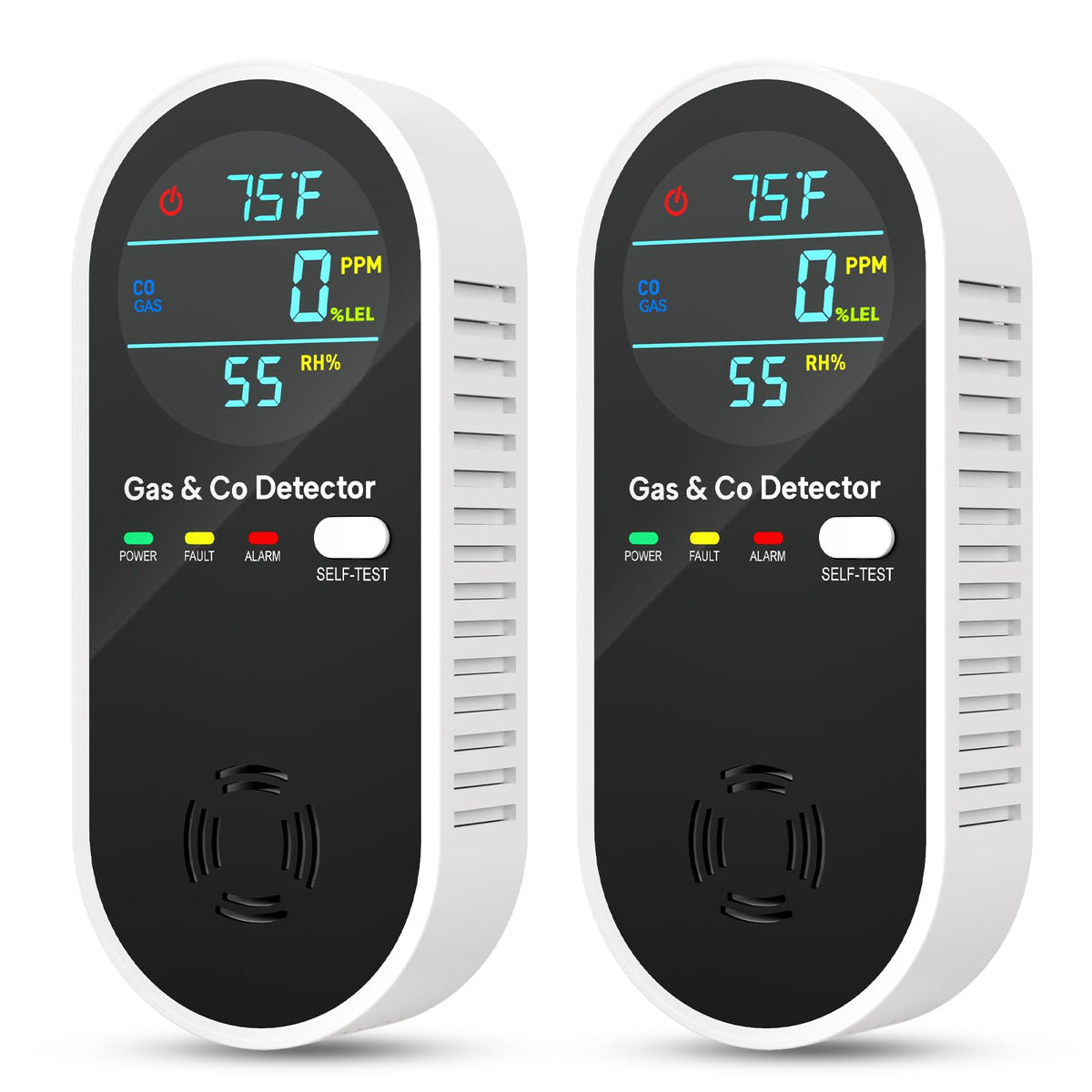 NICGOL 4-in-1 detector front display shows real-time gas levels for quick awareness