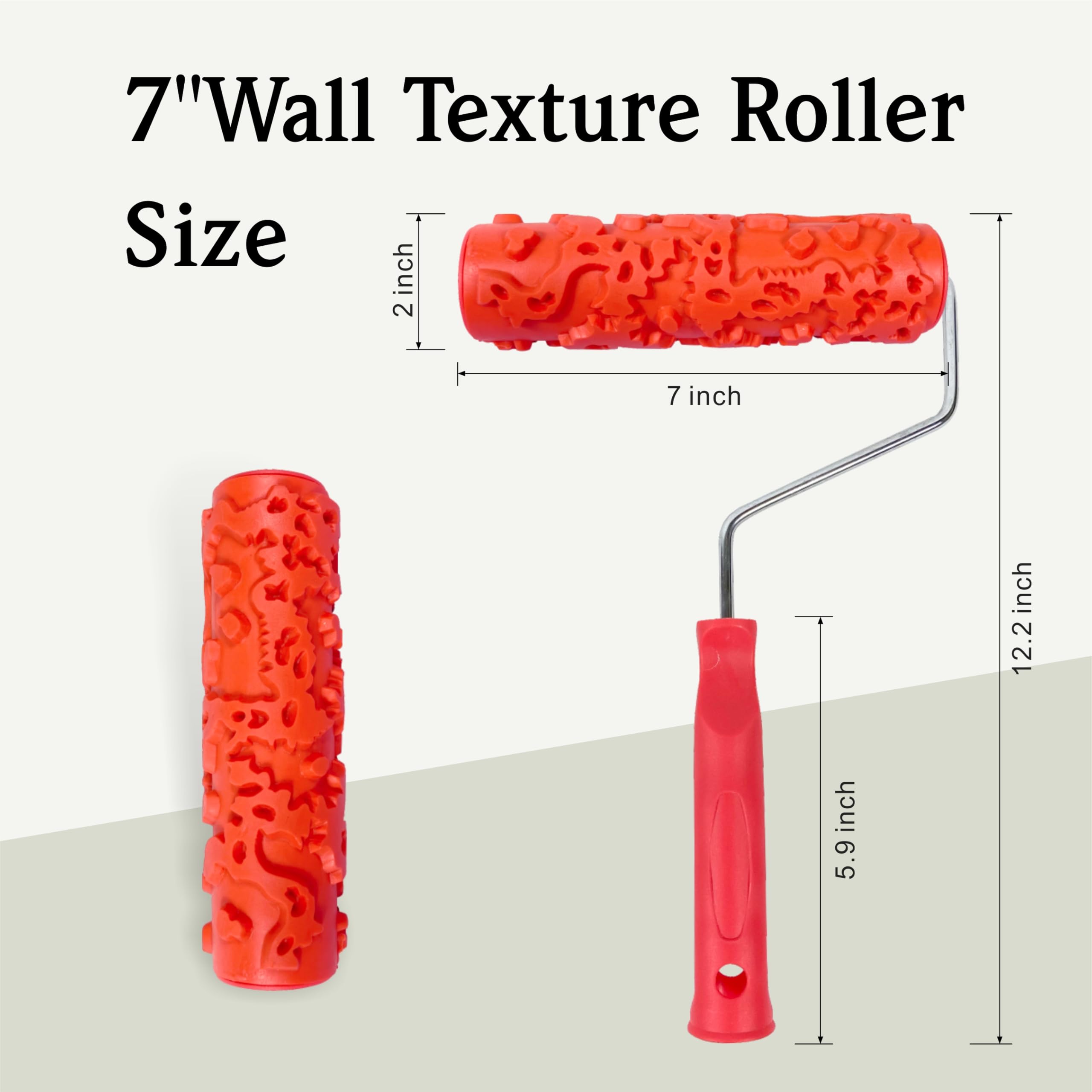 Nichiyo DIY decoration texture roller used on furniture revitalizes surfaces with subtle relief.