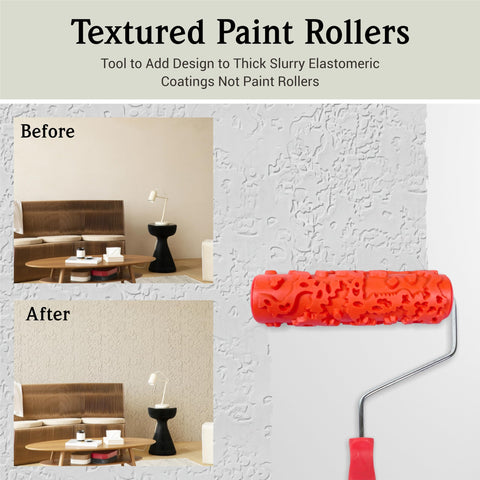 Nichiyo decorative roller helps conceal flaws and refresh aged surfaces with pattern.