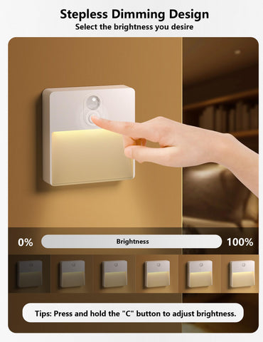 NICKLUC device provides warm light, color options, and cycling mode.