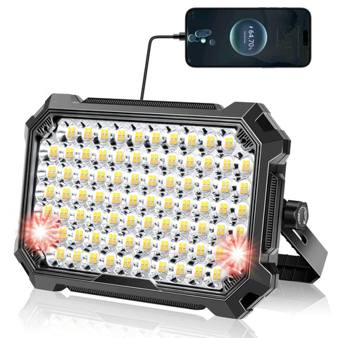NICKLUC LED work light front view showing bright output for outdoor use