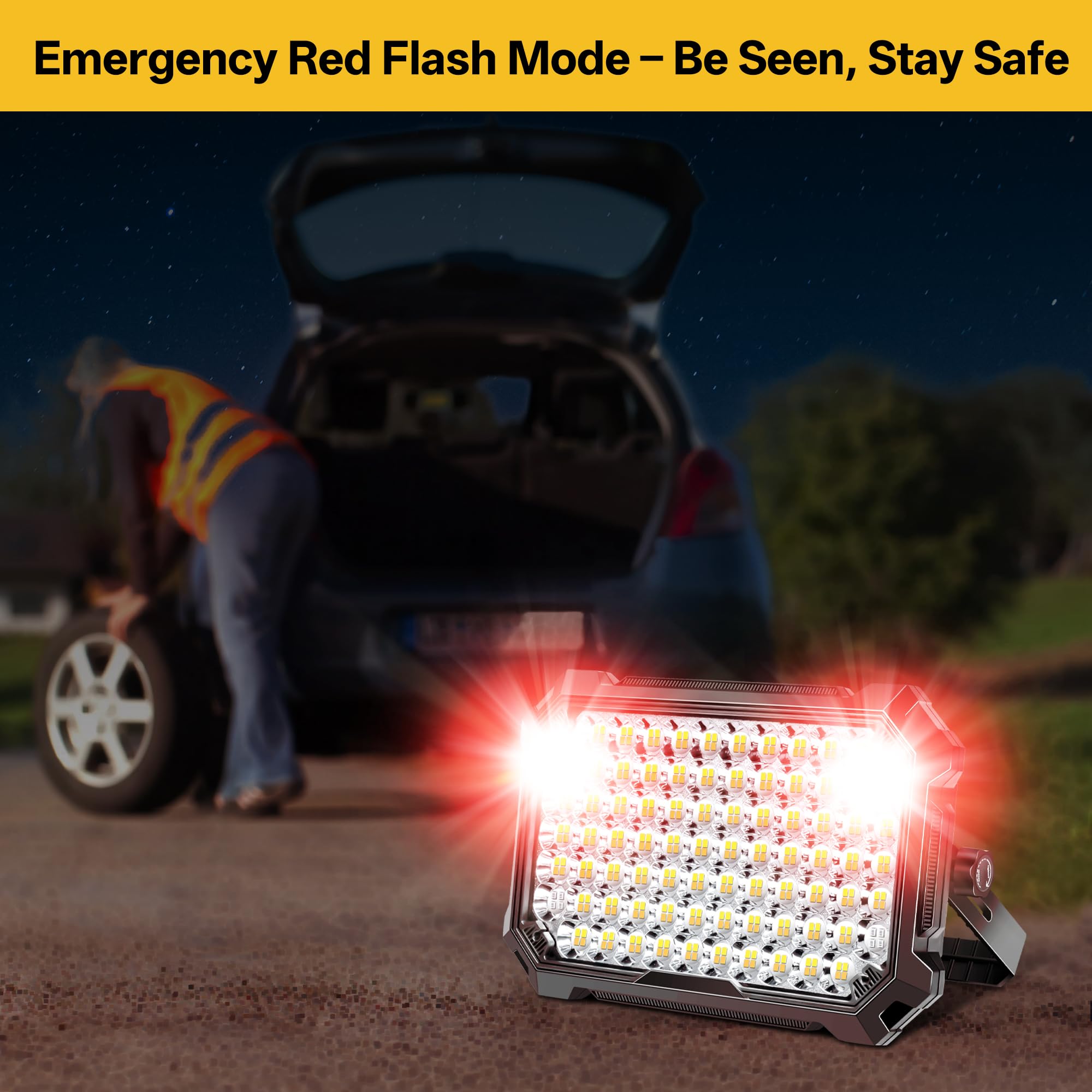 NICKLUC LED work light tripod mount for stable illumination