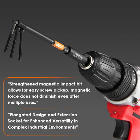 Nicofie 4in hex bits extend reach for tight-angle tasks.