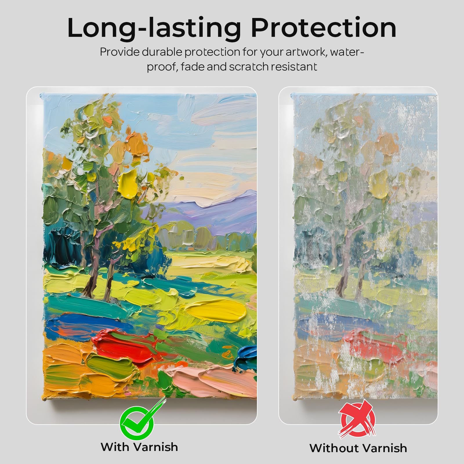 Brush applying Nicpro varnish for a smooth, even clear gloss finish.
