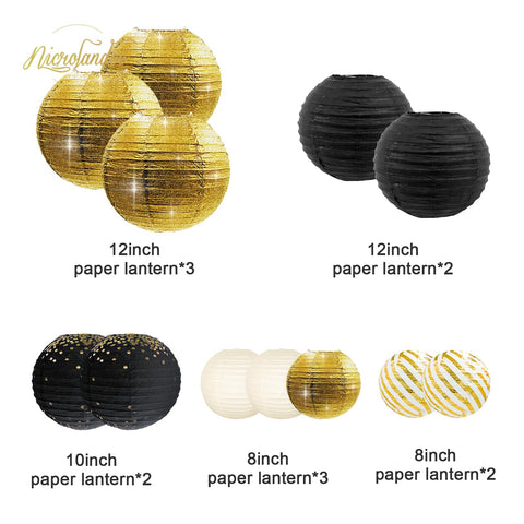 Nicrolandee 8-inch lanterns perfect for ceiling or table decor
