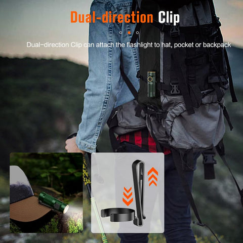 NICRON C1 clip-on capability—securely attach to hats or pockets