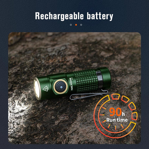 NICRON C1 compact EDC flashlight—tiny yet powerful on the go