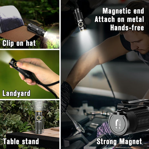Ideal for hiking and camping with compact, bright illumination.