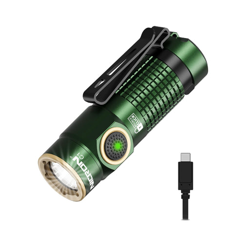 NICRON C1 pocket light front view for everyday carry and instant brightness