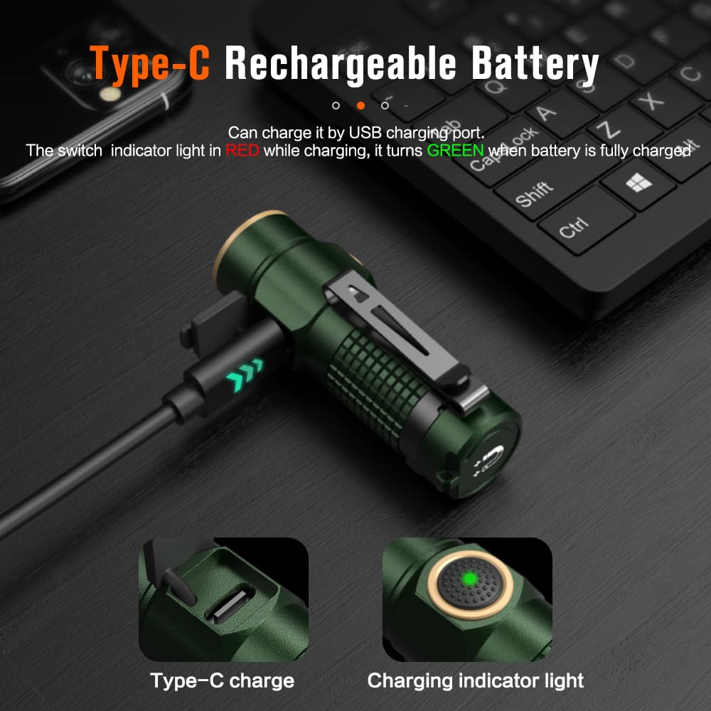 NICRON C1 USB recharge port—easy charging with LED indicator