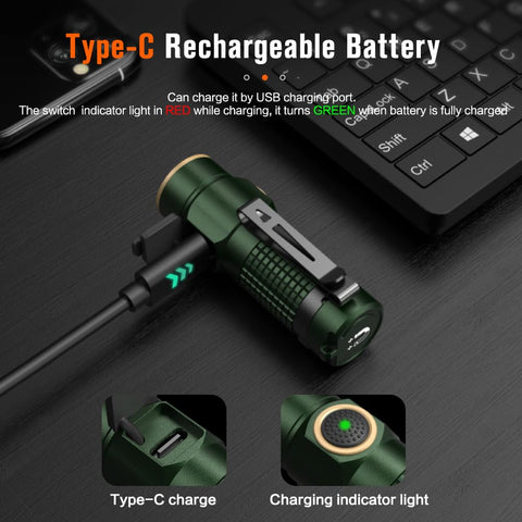 NICRON C1 USB recharge port—easy charging with LED indicator