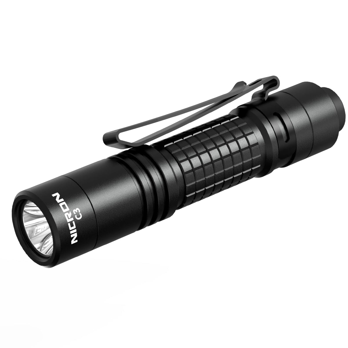 NICRON C3 front view shows 1000-lumen brightness for outdoor visibility.