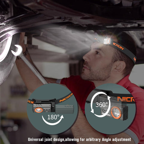 NICRON D10 RGB LED feature close-up for versatile signaling and night visuals