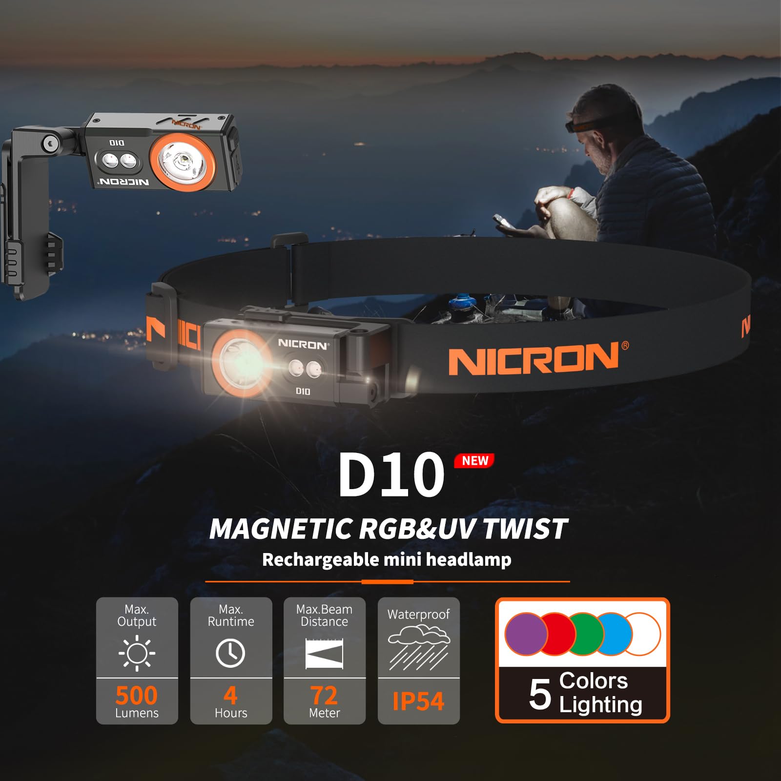 NICRON D10 side profile emphasizing pocket-friendly dimensions for quick access