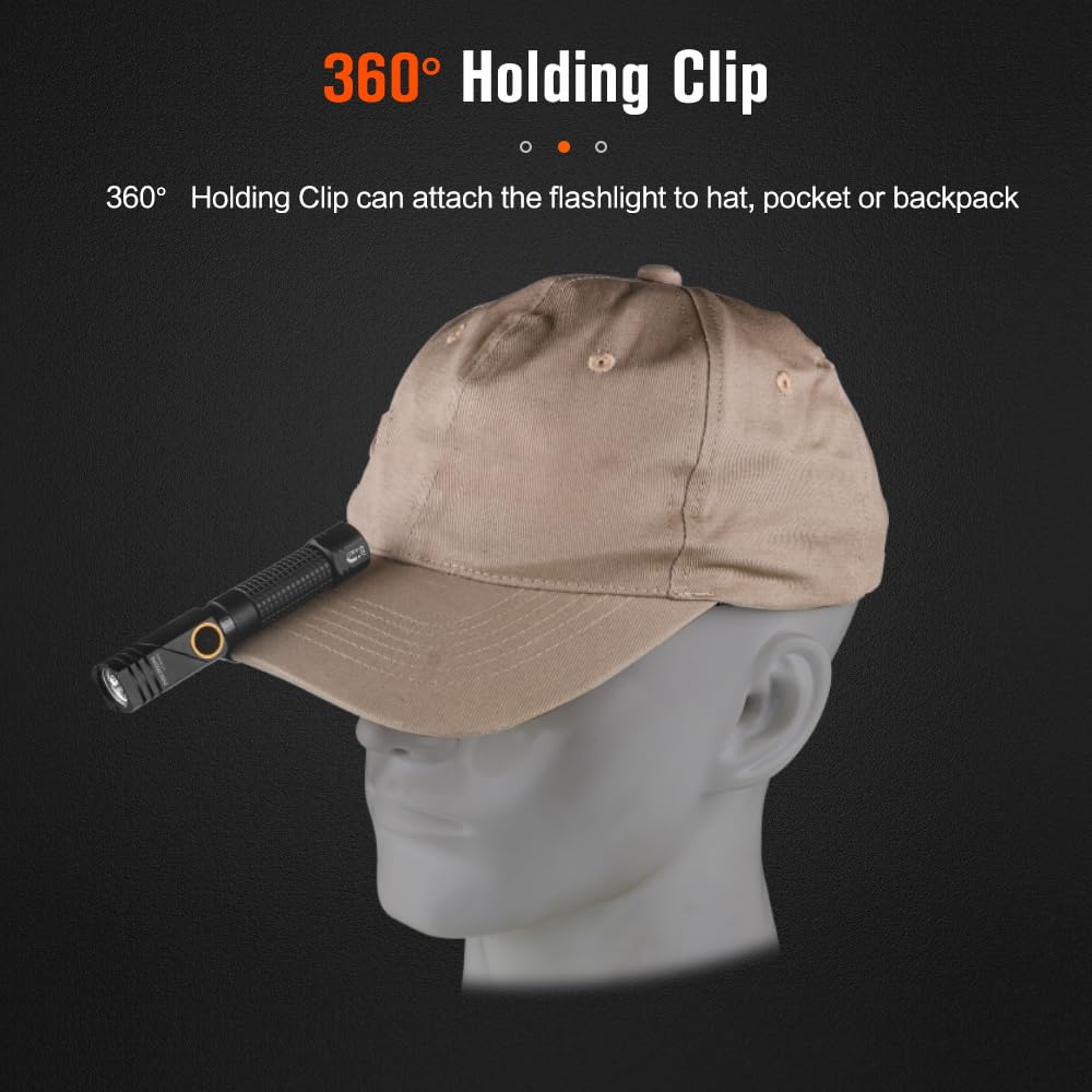 NICRON L74 Mini clip-secured for easy carry on clothing during work.