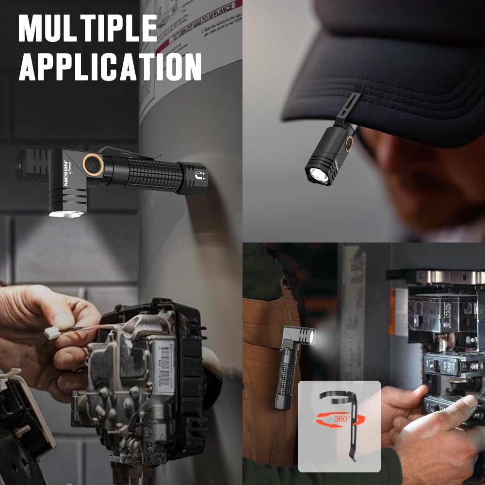 NICRON L74 Mini ergonomic grip for comfortable handling.