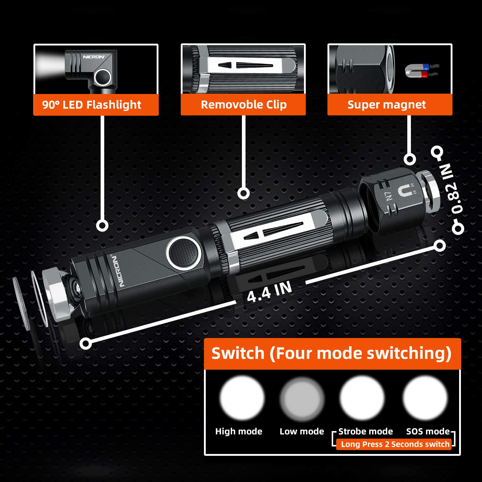NICRON N7 IP65 waterproof design stands up to rain and splashes