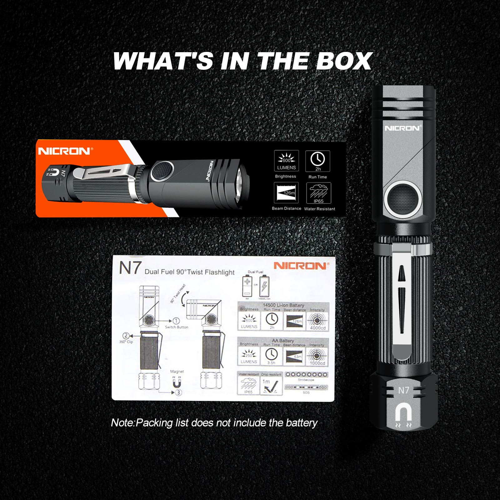 NICRON N7 packaging includes guide and reliable 12-month support